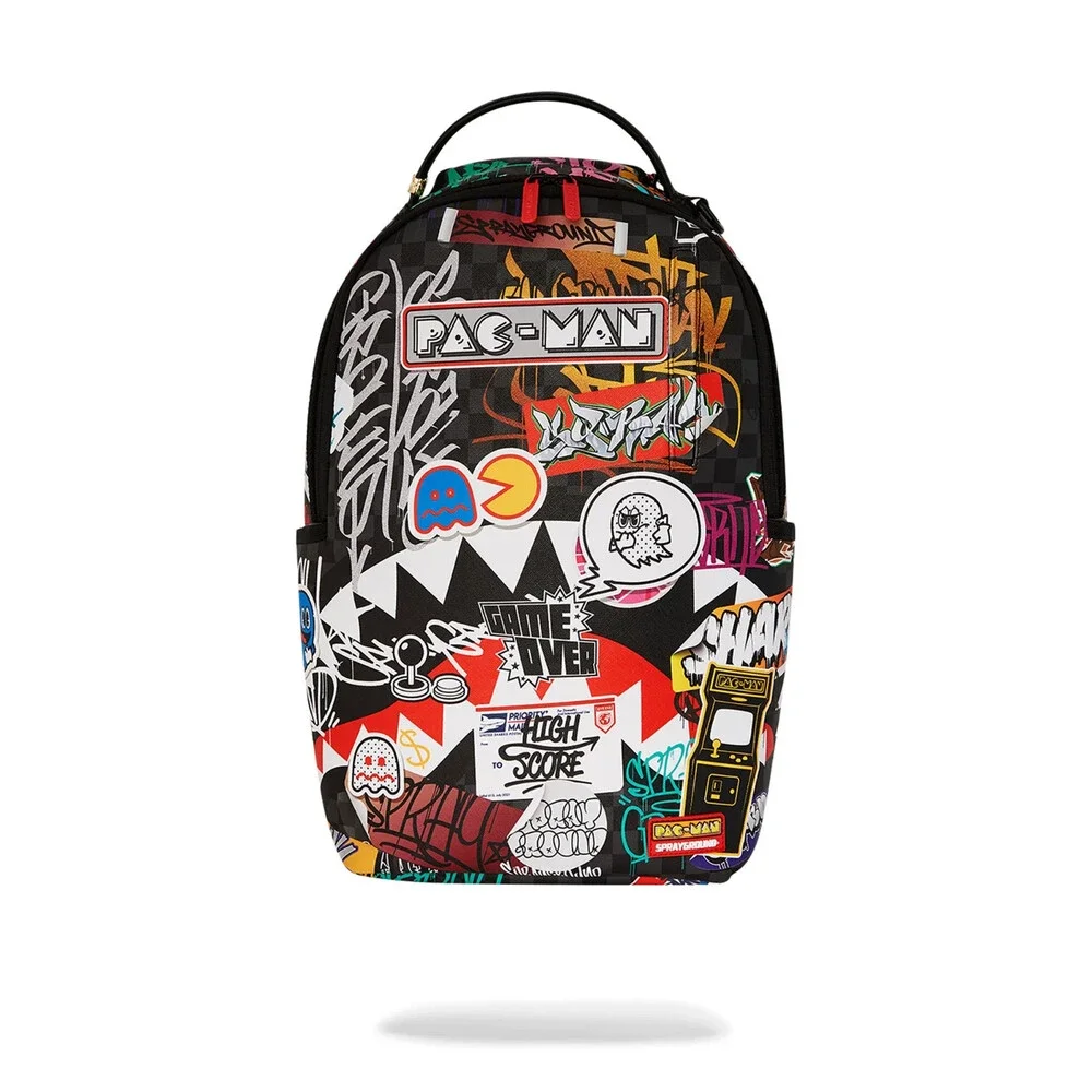 Sprayground Pacman Stickers DLXSV Unisex Multicolor Shoulder Strap Backpack DSB4